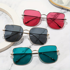 Vintage Metal Sunglasses UV Protection Women's Eyewear