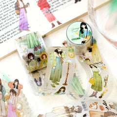 Gentle Memories Series PET Tape Artistic Dressing Stickers