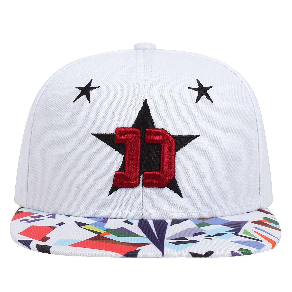 Embroidered D Star Men's Hip Hop Hat