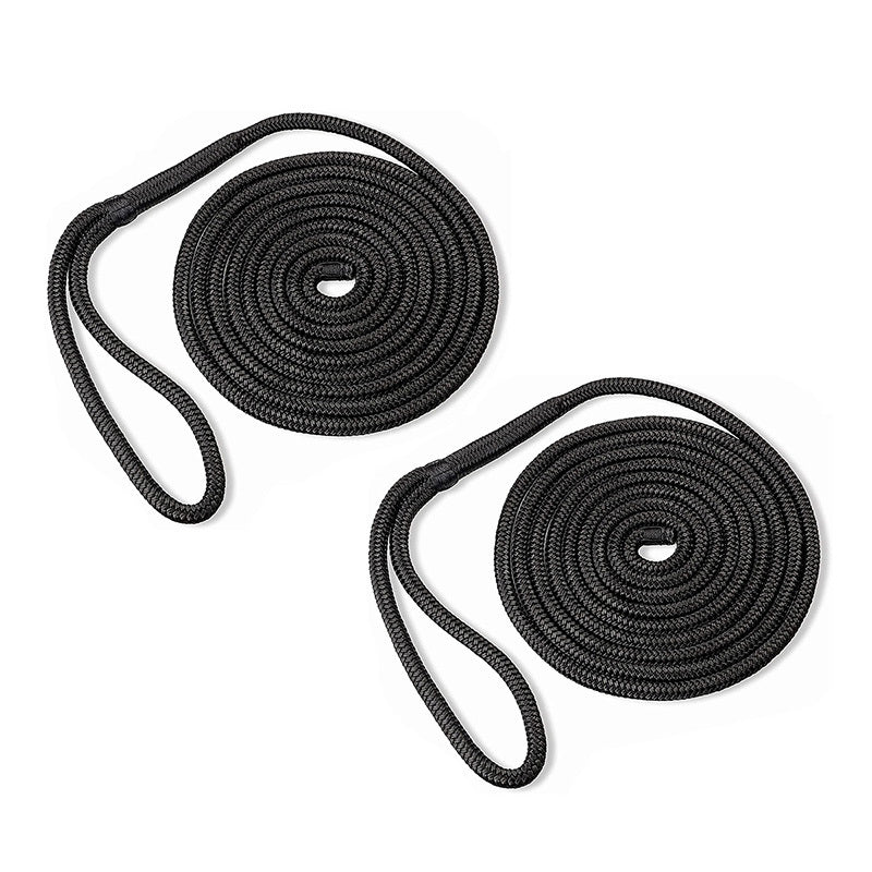 3/8 in x 46 ft Double Braided Nylon Dock Line Boat Rope Mooring Rope