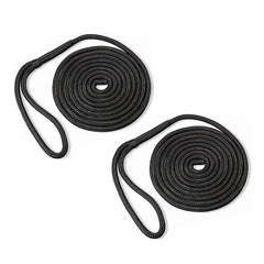 3/8 in x 46 ft Double Braided Nylon Dock Line Boat Rope Mooring Rope