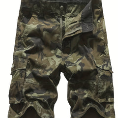 Men's Camo Cargo Shorts Military Style Casual Shorts