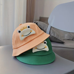 Kids Cartoon Wide Brim Fisherman Hat for Boys and Girls