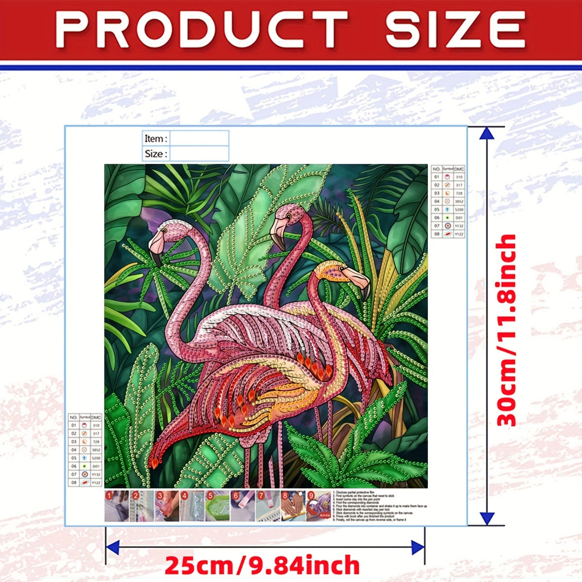 Flamingo Pattern Diamond Painting Kit for Beginner