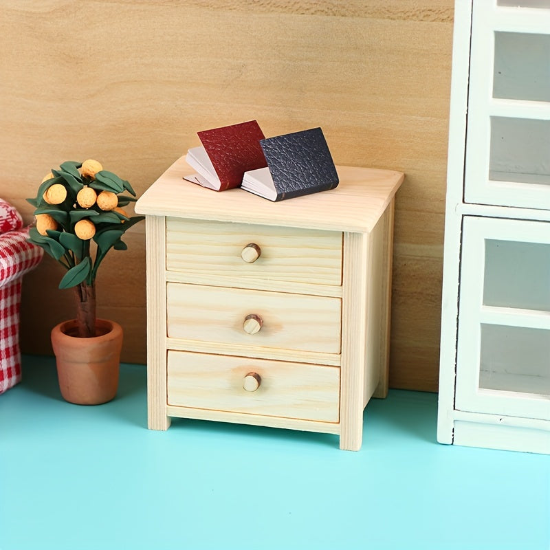 Mini Doll House Storage Cabinet Scene Decoration
