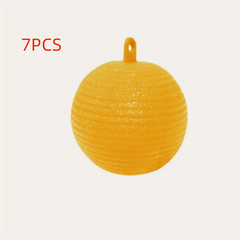 7pcs Large Fruit Fly Ball Trap Sticky Insect Ball Citrus Needle Bee Yellow Green
