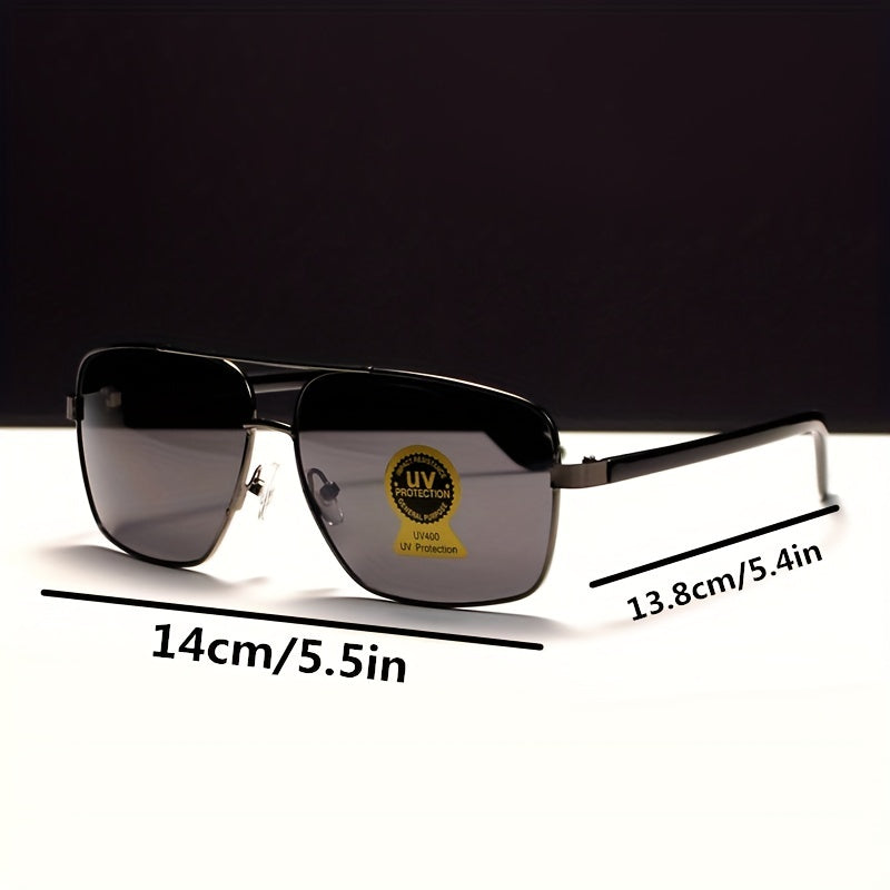 Metal Frame Gradient Aviator Sunglasses UV400
