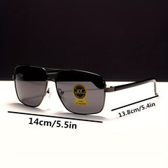 Metal Frame Gradient Aviator Sunglasses UV400