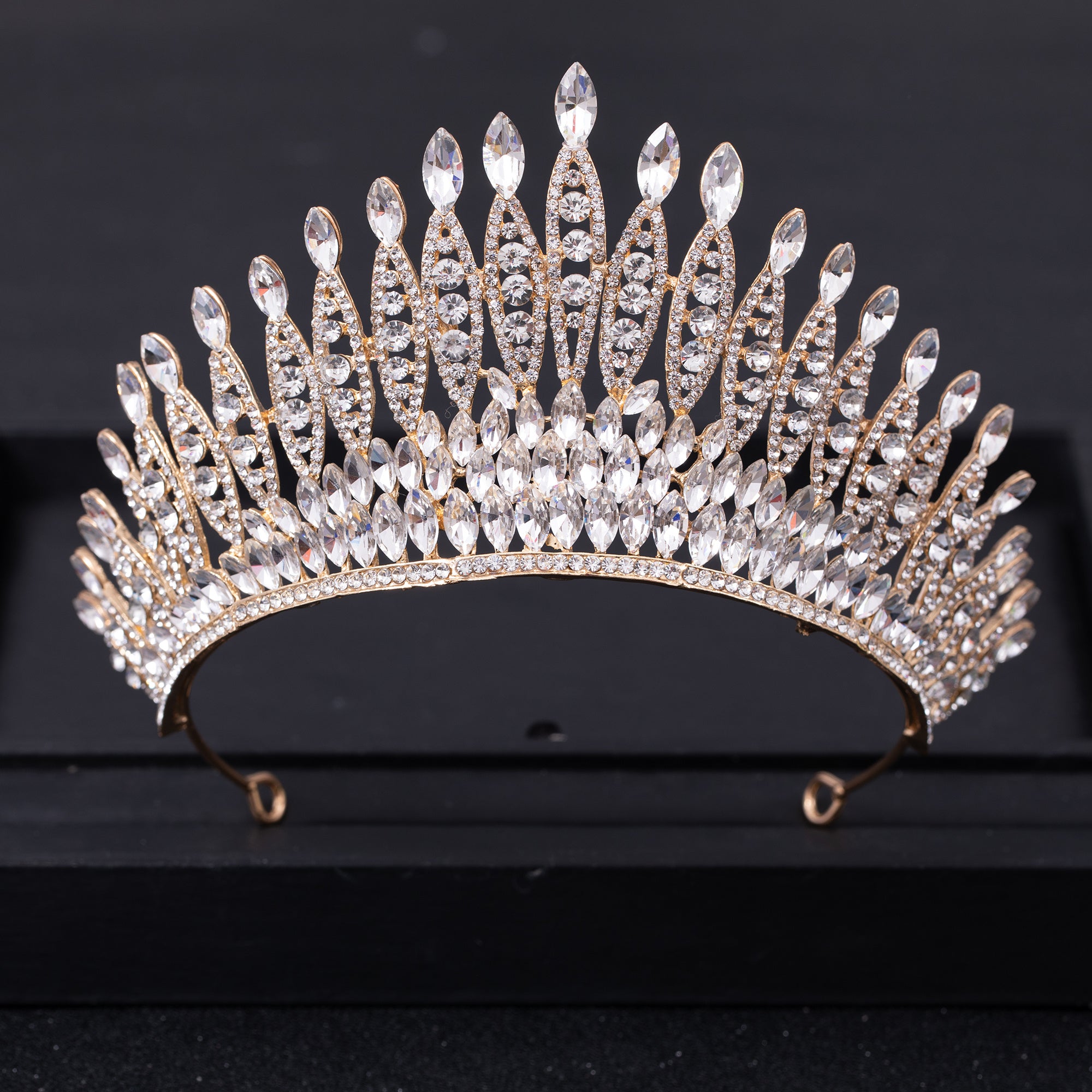Bridal Crystal Rhinestone Wedding Crown Tiara Headpiece