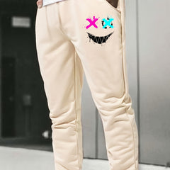 Men s Personality Print Casual Drawstring Stretch Comfort Sweatpants