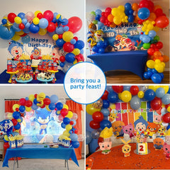 120pcs Matte Latex Balloons Sequin Balloons Carnival Circus Set