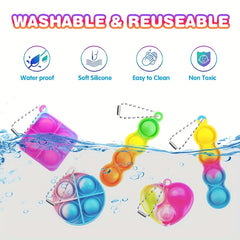 20pcs Mini Pop Keychain Party Favors Christmas Gift Toys