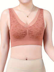 Lace Wireless Bra for Full Coverage