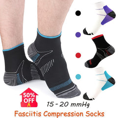 Compression Socks for Men and Women - Anti Fatigue Foot Sleeve