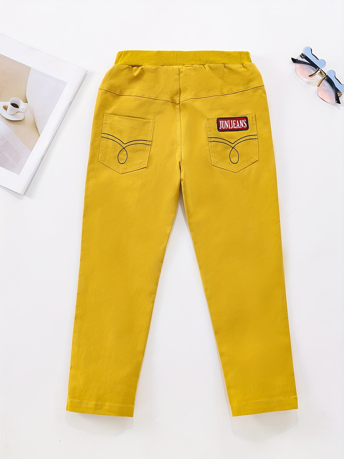 Boys Embroidery Letter Casual Pants Spring Autumn Kids Clothing