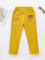 Boys Embroidery Letter Casual Pants Spring Autumn Kids Clothing