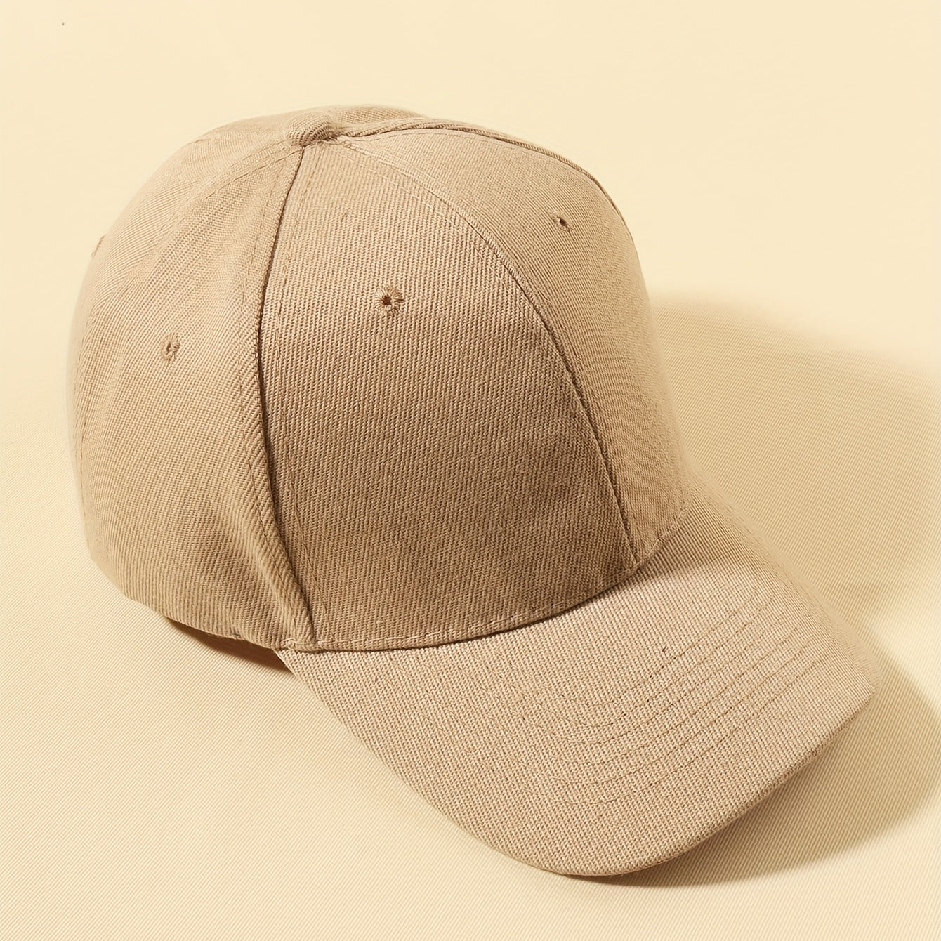 1pc Six-sided Plain Baseball Cap Sports Hat Multicolor Outdoor Adjustable