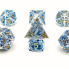 7pcs Polyhedral D&D Dice Set Halloween Decoration Desktop Game Toy