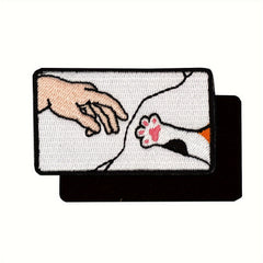 Funny Cat Morale Patch Fastener Hook & Loop for Backpack Vest Caps