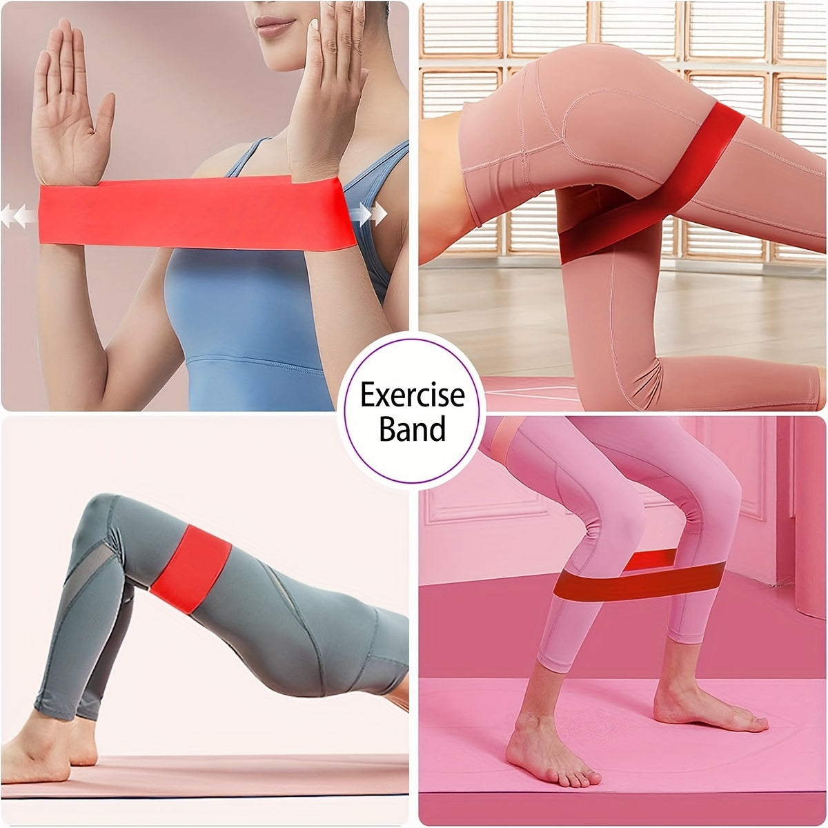 5pcs Yoga Set: Roller, Massage Balls, Resistance Bands, Storage Bag