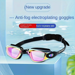 Kids Waterproof Adjustable Anti-fog Swimming Goggles