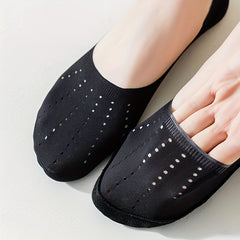 6 Pairs Invisible Mesh Socks Low Cut Ankle Socks Women's Stockings