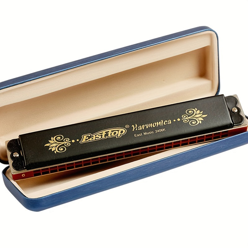 24 Holes Tremolo Harmonica Key Of C T2406K C