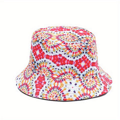 Men's Tie Dye Sunshade Hat Bucket Hat Summer Beach Packable Hat