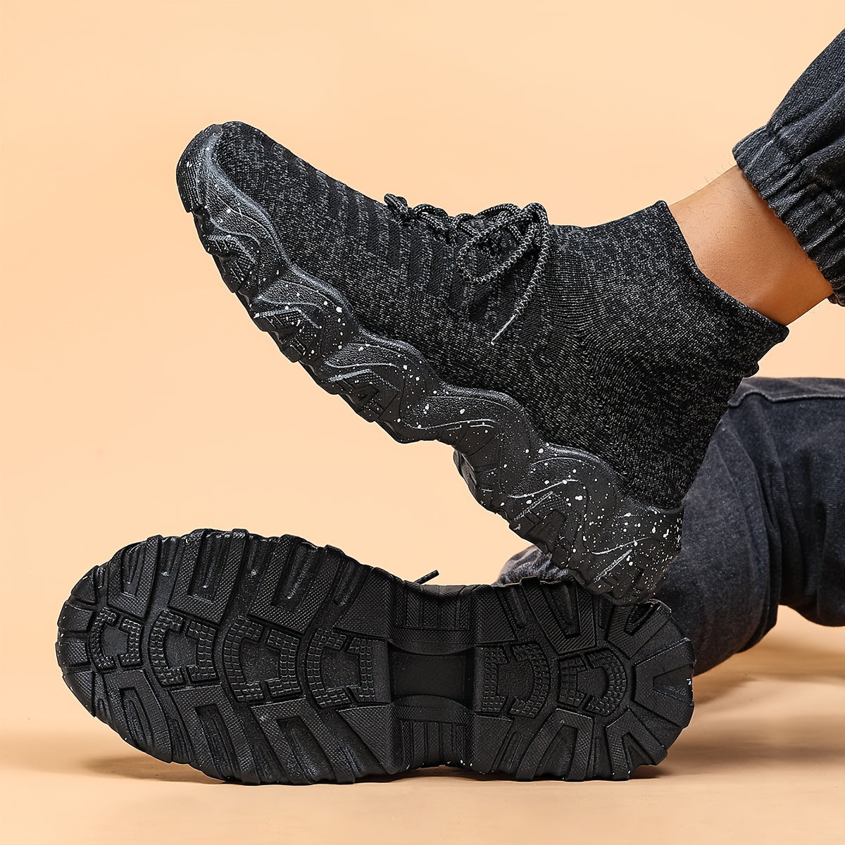 Men's Plus Size Running Shoes Breathable Non Slip Sneakers