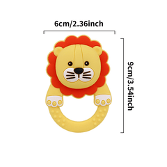 Non Toxic Lion Chew Toy for Babies & Toddlers - Teething & Dental Toy
