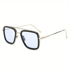 Men's Vintage Metal Frame Sunglasses Retro Toad Mirror