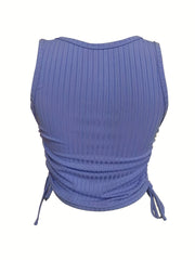 Casual Drawstring Tank Top for Women