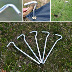 5pcs Aluminum Ground Stakes Tent Stakes Heavy Duty Metal Tent Pegs