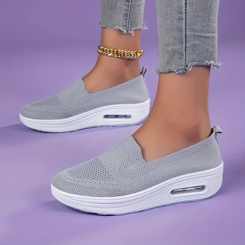 Women's Casual Air Cushion Shoes Thick Bottom Lazy Shoes