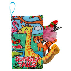 Baby Animal Tail Cloth Book Educational Toy Tear Now