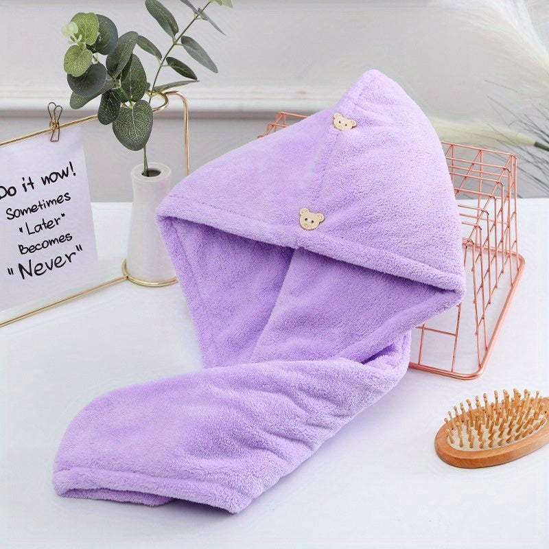 Thickened Soft Hair Drying Cap Quick-drying Towel for Women