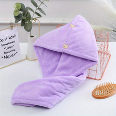 Thickened Soft Hair Drying Cap Quick-drying Towel for Women