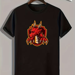 Monster Print Men's Graphic Tshirt for Summer