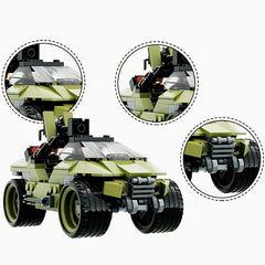 266pcs M12 Series Light Tank Building Block Model Sci Fi Movie Weapon Toy