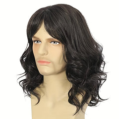 Men's Middle Length Wig for Party Dress Up