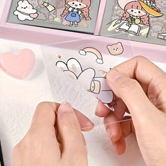 150pcs Transparent Stickers for Decorating Painting Mobile Phone Case Water Cup