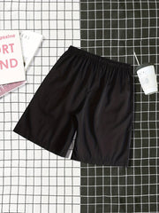 Spades Graphic Print Casual Drawstring Shorts Men's Summer