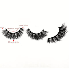 7 Pairs Full Strip Lashes Cluster Like Lashes 17mm Wispy False Eyelashes