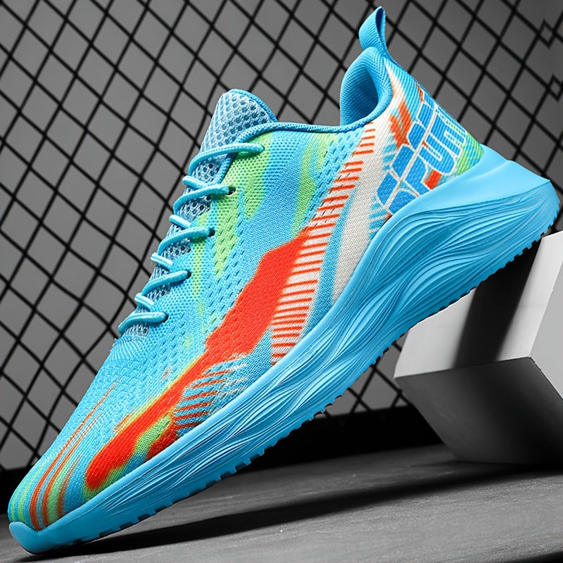 Thick Sole Shock Absorption Sneakers Lightweight Mesh Running Shoes