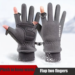Polar Fleece Warm Glove Windproof Cycling Sports Gloves