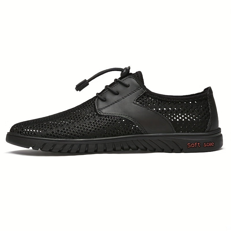 Men's Lightweight No Tie Athletic Shoes with Ventilation Holes