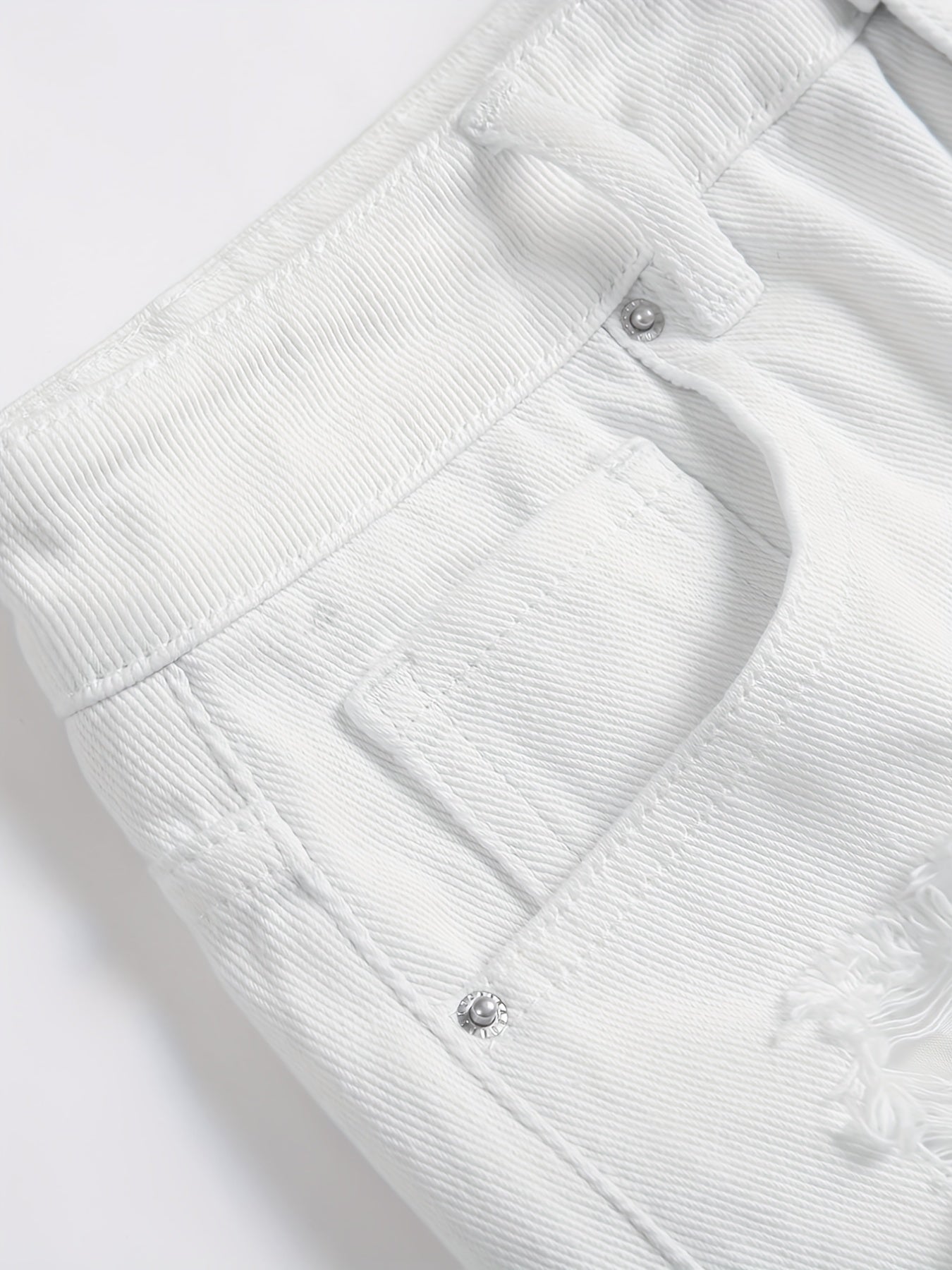 Ripped Denim Shorts Mens Casual Street Style Denim Shorts For Summer