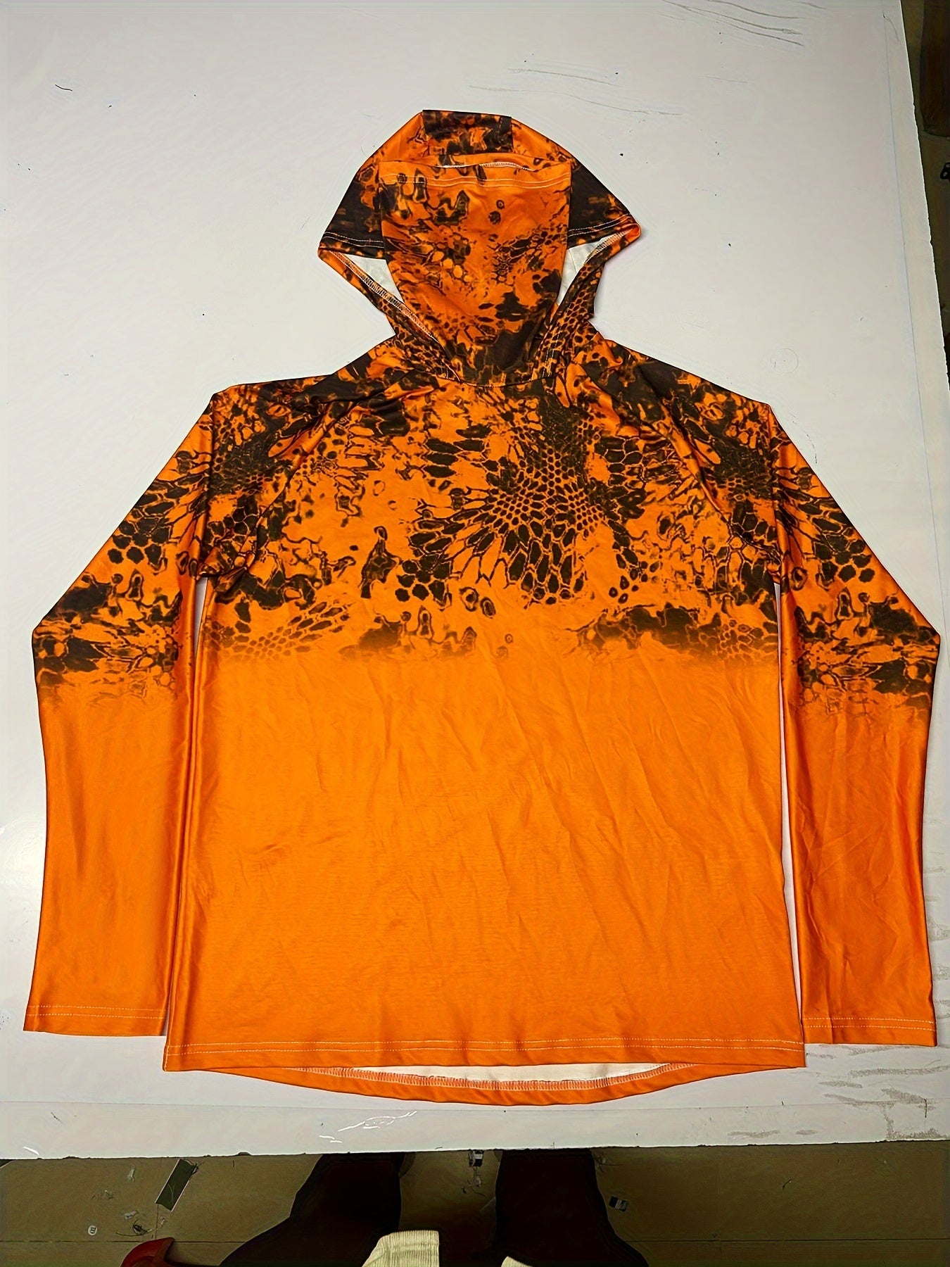 Men's UPF 50 Sun Protection Hoodie with Mask Long Sleeve