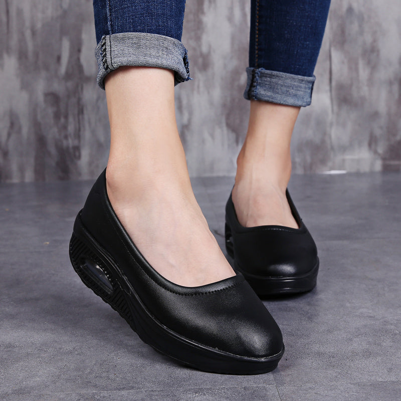 Women's Air Cushion Walking Shoes Slip On Casual Sneakers