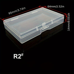 Transparent PP Plastic Jewelry Studs Storage Box